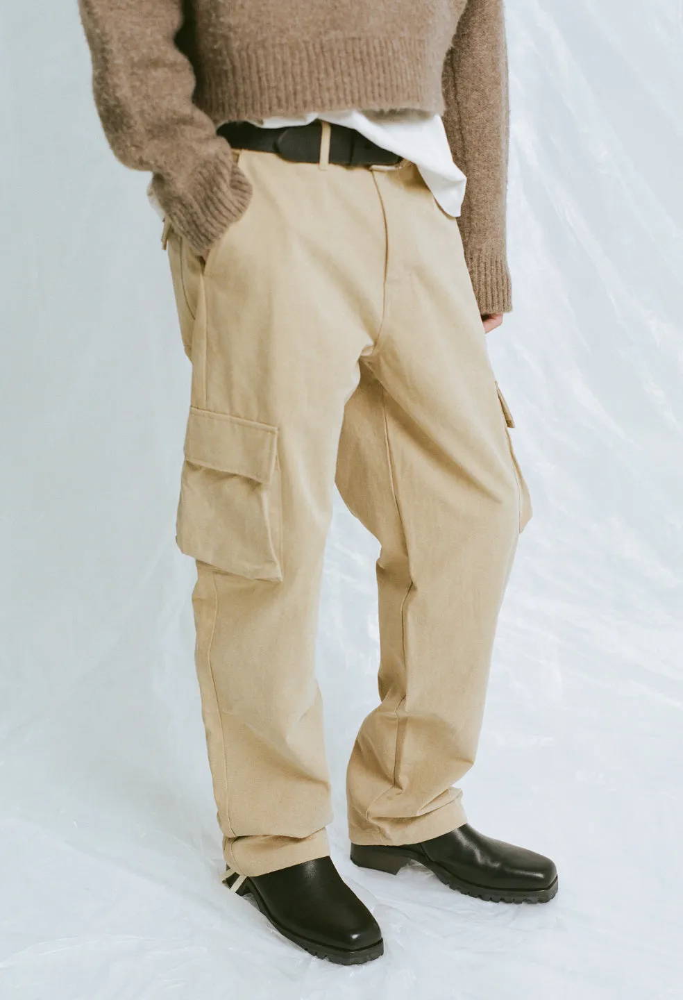 Washed Corpus Cargo Pants / Desert